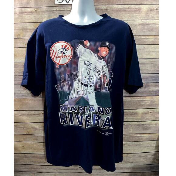 Vintage Mariano Rivera Shirt Medium New York Yankees Rap Tee Jeter Clemens MLB - Picture 1 of 11